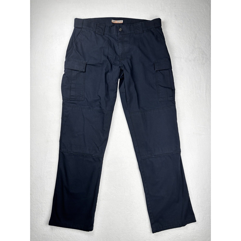 5.11 Tactical Women's Cargo Pants Navy Blue‎ Ripstop Utility Size 18 Long